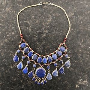 Madewell Blue Statement Necklace